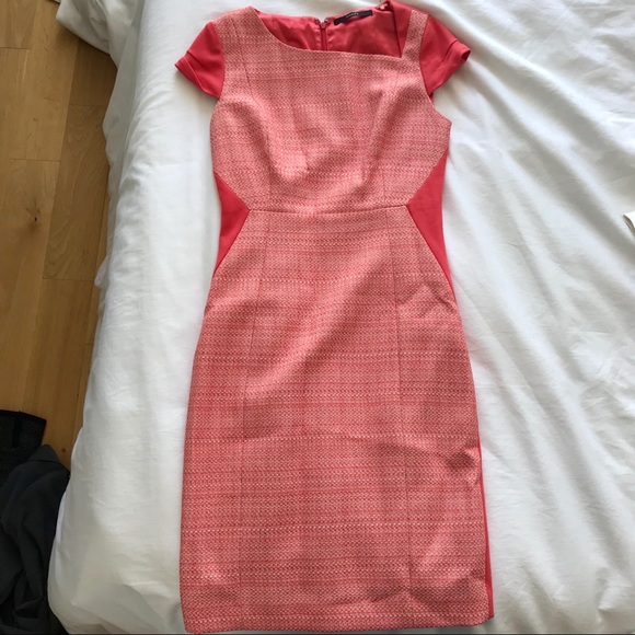 Tahari Dress Pink Tweed - Size 2 - Picture 2 of 6